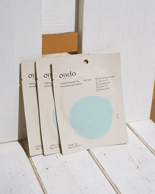 Oogpads met cafeïne en groene thee-antioxidanten